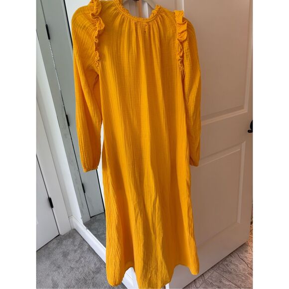 Xirena long sleeve cotton gauze midi dress, $325 Sm - Picture 5 of 8